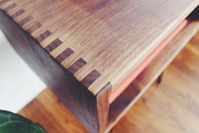 Load image into Gallery viewer, Handmade Figured Walnut Bedside Table, Nightstand, End Table, Walnut Hardwood - The Anders Collective
