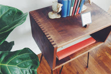 Load image into Gallery viewer, Handmade Figured Walnut Bedside Table, Nightstand, End Table, Walnut Hardwood - The Anders Collective