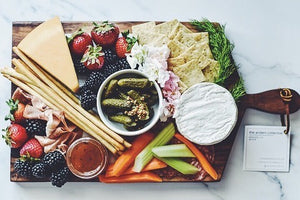 Handmade Walnut Charcuterie Boards and Cutting Boards, Figured Walnut Hardwood Meat and Cheese Grazing Platter - The Anders Collective